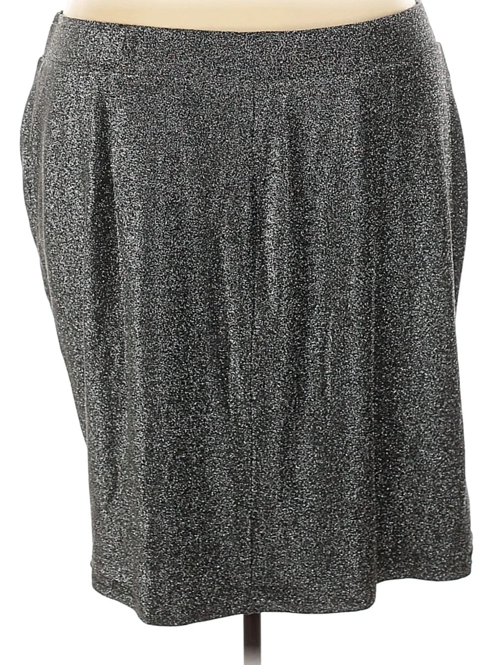 Torrid Holiday Black Shimmer Glitter Knit Cinched Bodycon Skirt Plus Size 5X NWT